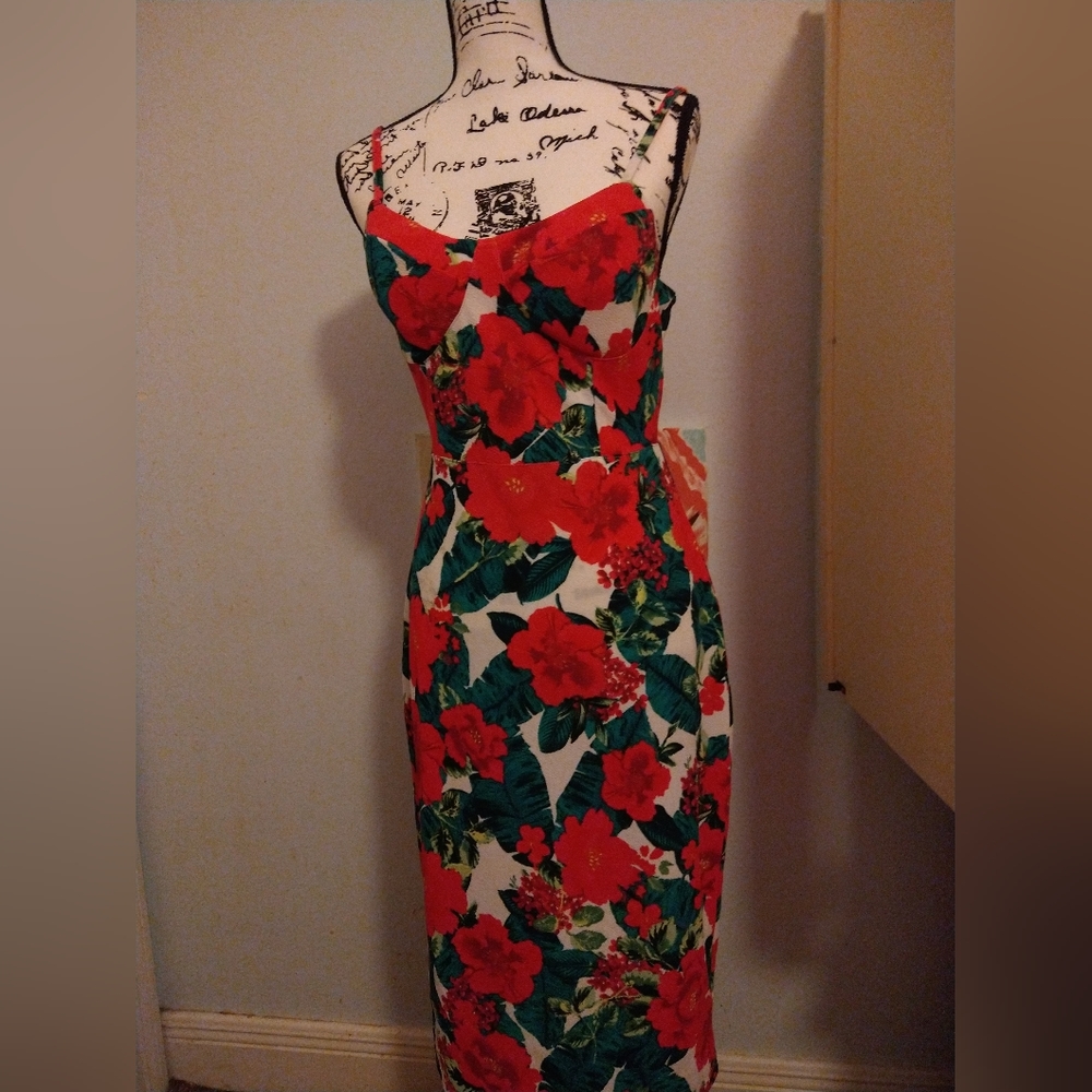 🏷️Price Drop🏷️NWOT Ladies Spaghetti Strap dress Size 11-13 Large Juniors - Picture 2 of 4